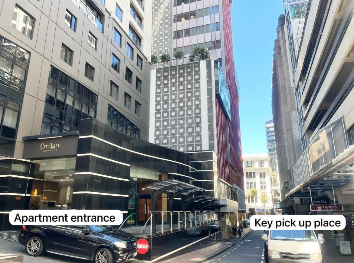 Highrise Studio Apartment W/ Ac, Pool & Gym In Auckland Cbd Экстерьер фото
