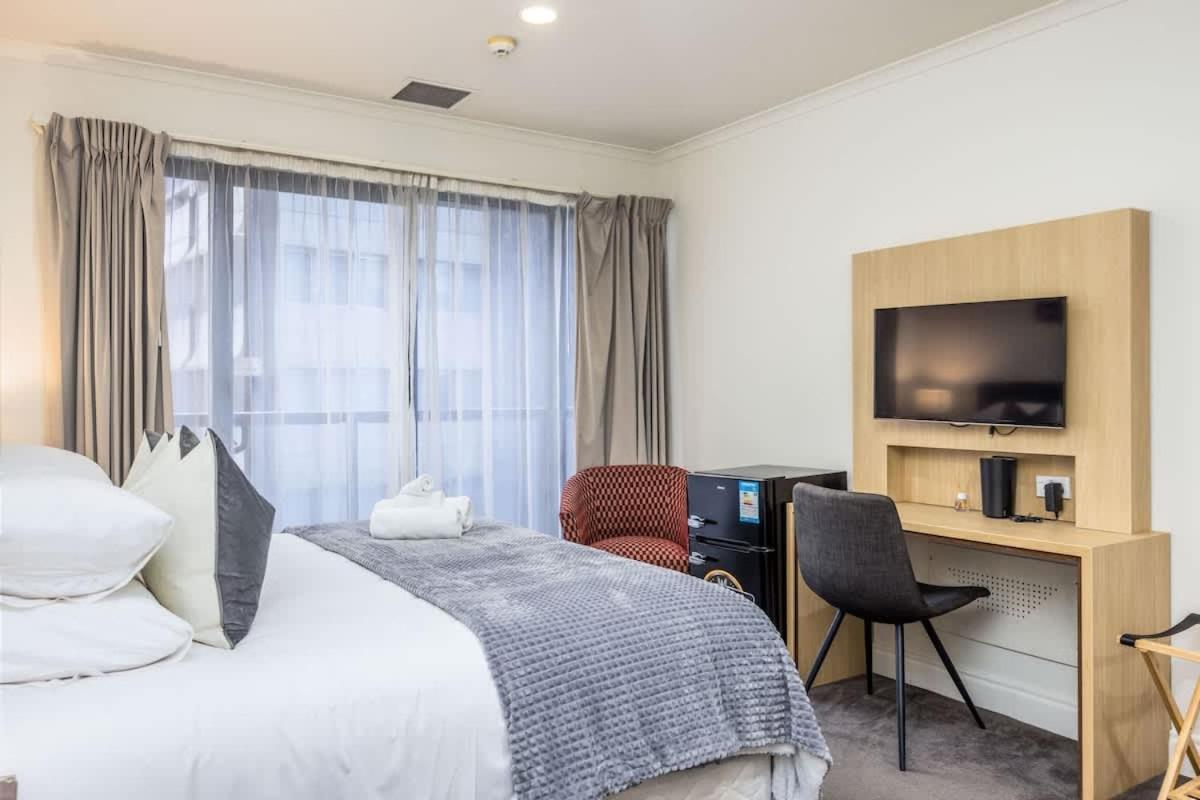 Highrise Studio Apartment W/ Ac, Pool & Gym In Auckland Cbd Экстерьер фото